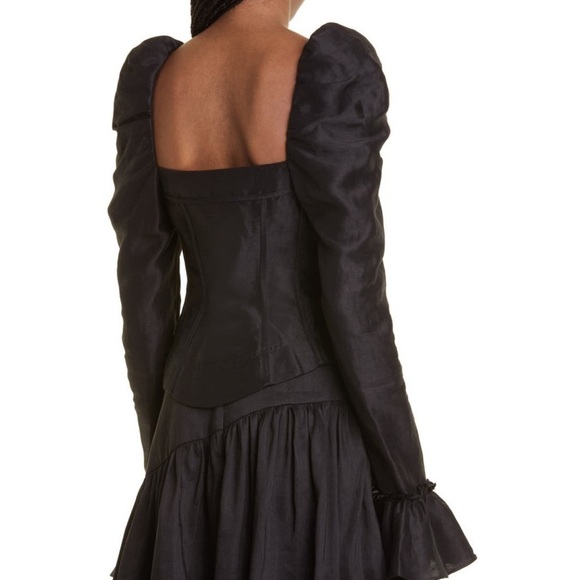 Aje Giselle shoulder puff corset top size: 0 US/ 4 AU - Picture 4 of 16